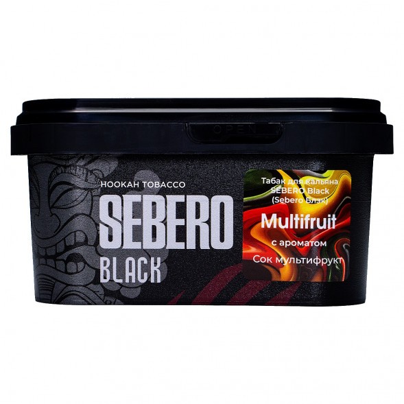 Табак Sebero Black - Multifruit (Сок Мультифрукт, 200 грамм) купить в Тюмени