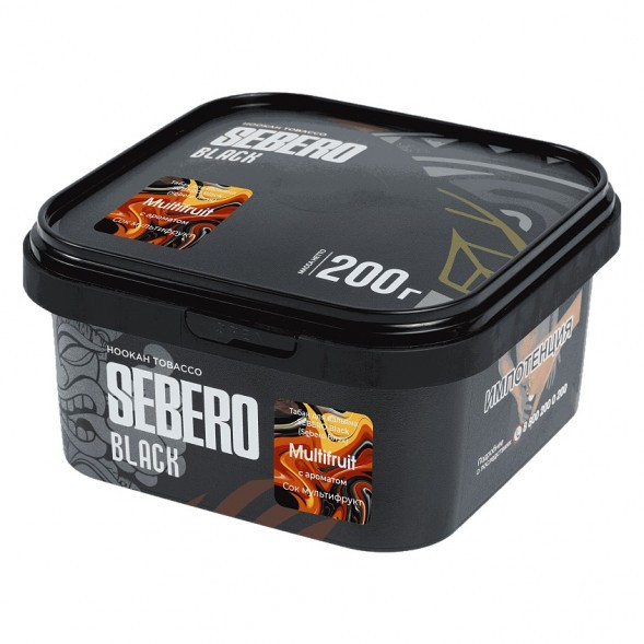 Табак Sebero Black - Multifruit (Сок Мультифрукт, 200 грамм) купить в Тюмени