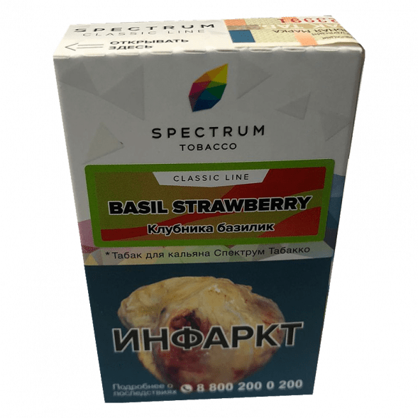 Табак Spectrum - Basil Strawberry (Клубника Базилик, 25 грамм) купить в Тюмени