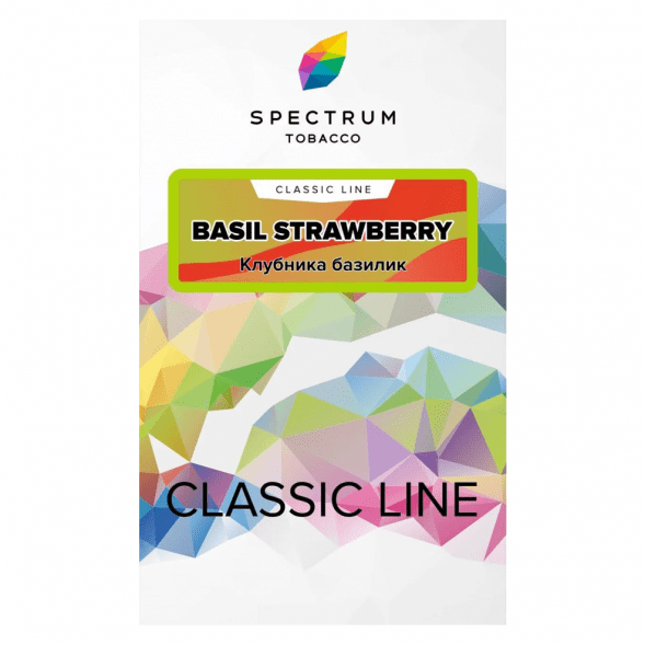 Табак Spectrum - Basil Strawberry (Клубника Базилик, 25 грамм) купить в Тюмени