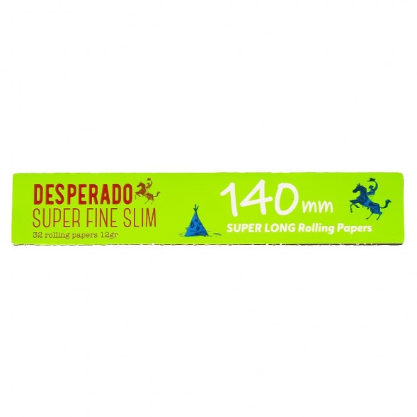 Бумага для самокруток Desperado - Super Fine Slim Super Long 140мм (32 штук) купить в Тюмени
