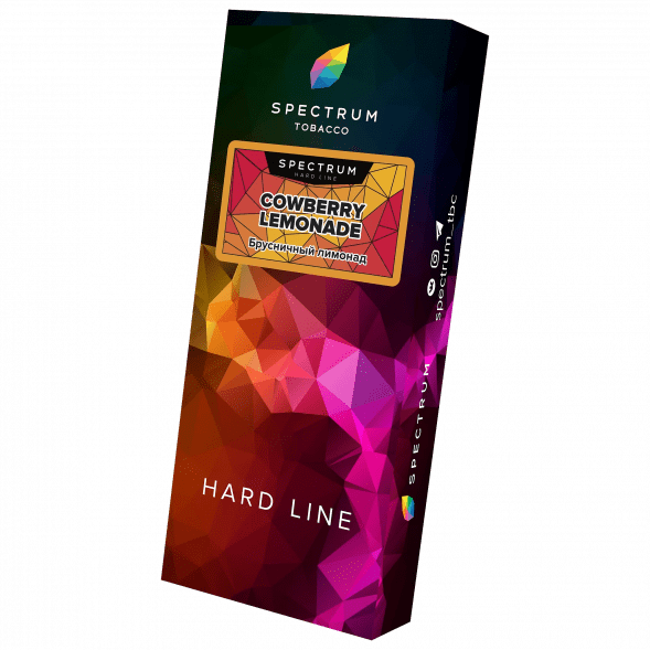 Табак Spectrum Hard - Cowberry Lemonade (Брусничный Лимонад, 100 грамм) купить в Тюмени