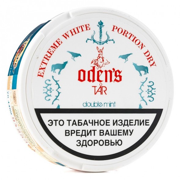 Табак жевательный ODENS - TAR Double Mint Extreme White Dry (16 грамм, Россия) купить в Тюмени