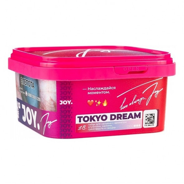 Табак Joy - Tokyo Dream (Клубника, Малина, Грейпфрут и Сакура, 200 грамм) купить в Тюмени