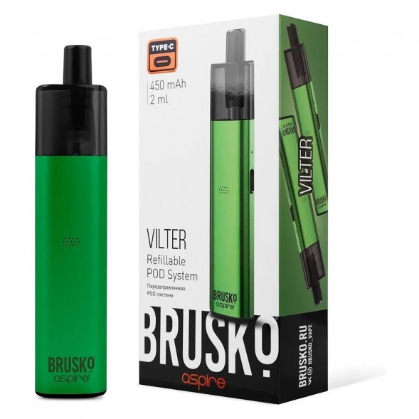 Электронная сигарета Brusko - Vilter (Светло-Зелёный) купить в Тюмени