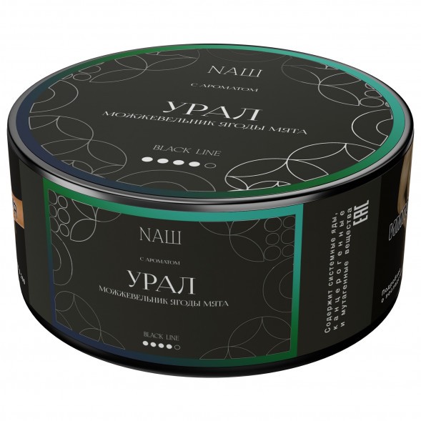Табак NАШ BLACK - Урал (Можжевельник, Ягоды, Мята, 100 грамм) купить в Тюмени