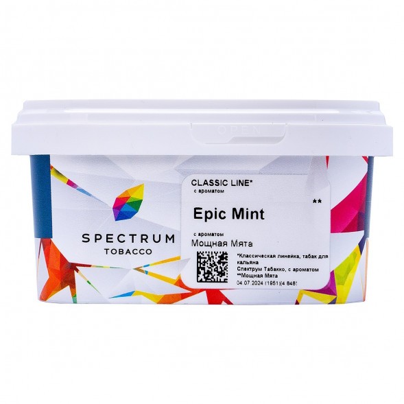 Табак Spectrum - Epic Mint (Мощная Мята, 200 грамм) купить в Тюмени