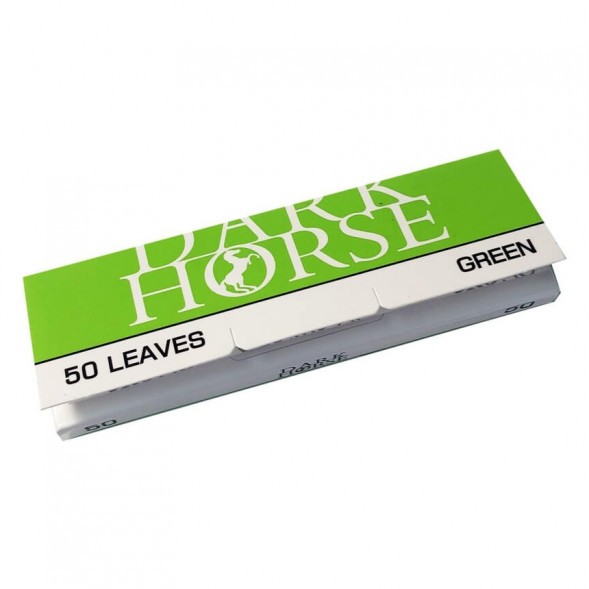Бумага для самокруток DarkHorse - Regular Green (70х37 мм, 50 штук) купить в Тюмени