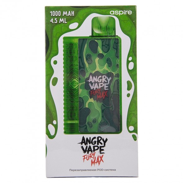 Электронная сигарета Brusko - Angry Vape Fury Max (Зелёный) купить в Тюмени