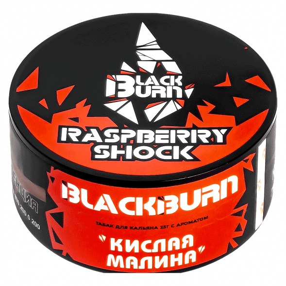 Табак BlackBurn - Raspberry Shock (Кислая Малина, 25 грамм) купить в Тюмени