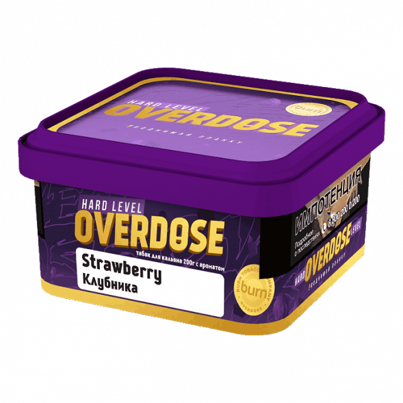 Табак Overdose - Strawberry (Клубника, 200 грамм) купить в Тюмени