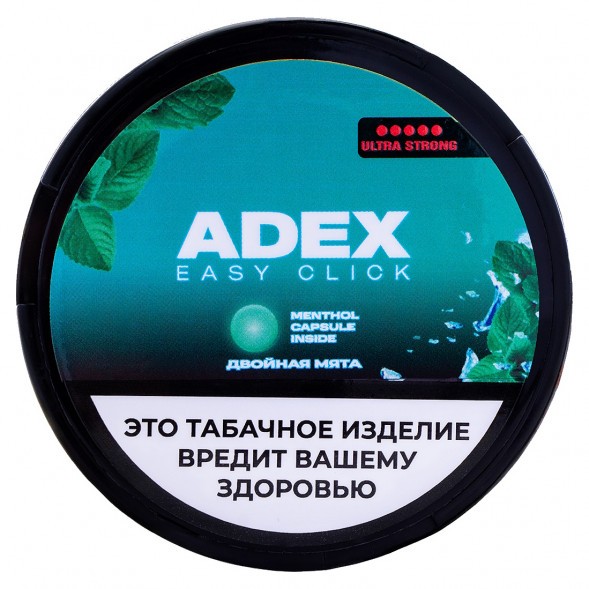 Табак жевательный ADEX ULTRA STRONG WIDE Click - Двойная Мята купить в Тюмени
