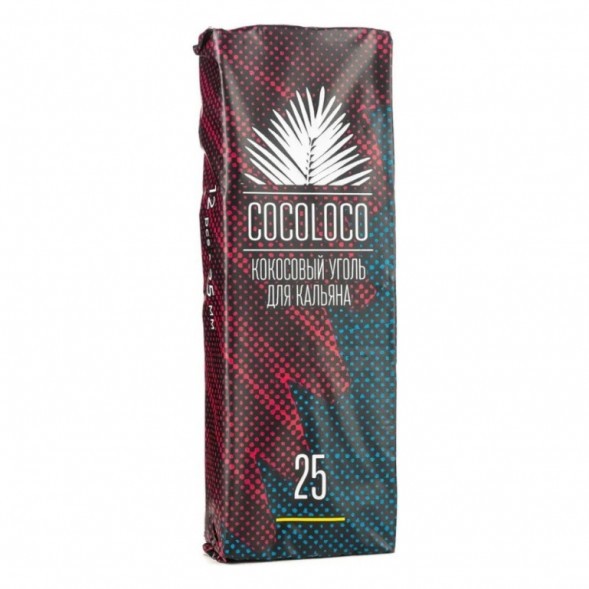 Уголь CocoLoco (25 мм, 12 кубиков) купить в Тюмени