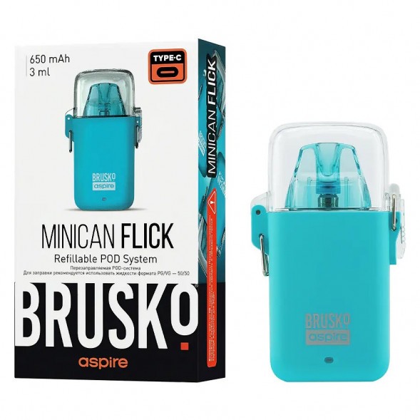 Электронная сигарета Brusko - Minican Flick (Голубой) купить в Тюмени