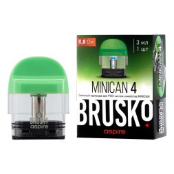 Сменный картридж Brusko - Minican 4 (0.8 Ом, Зеленый)
