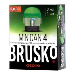 Сменный картридж Brusko - Minican 4 (0.8 Ом, Зеленый)