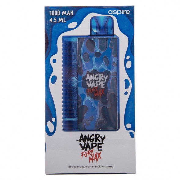 Электронная сигарета Brusko - Angry Vape Fury Max (Синий) купить в Тюмени