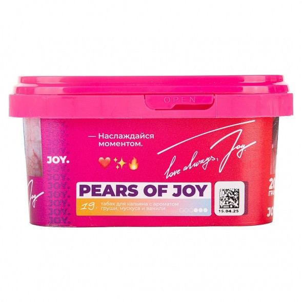 Табак Joy - Pears Of Joy (Груша, Мускус и Ваниль, 200 грамм) купить в Тюмени