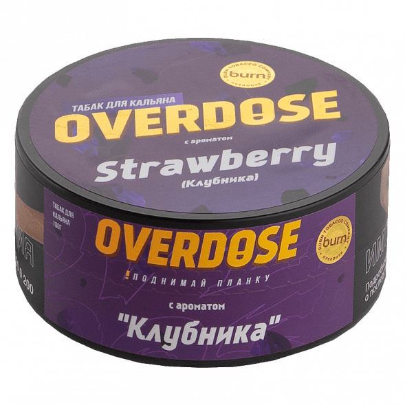 Табак Overdose - Strawberry (Клубника, 100 грамм) купить в Тюмени