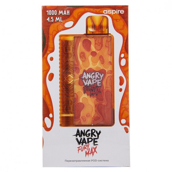 Электронная сигарета Brusko - Angry Vape Fury Max (Оранжевый) купить в Тюмени