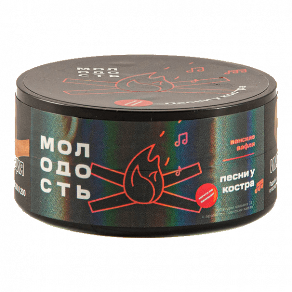 Табак Молодость - Песни у Костра (Венские Вафли, 25 грамм) купить в Тюмени