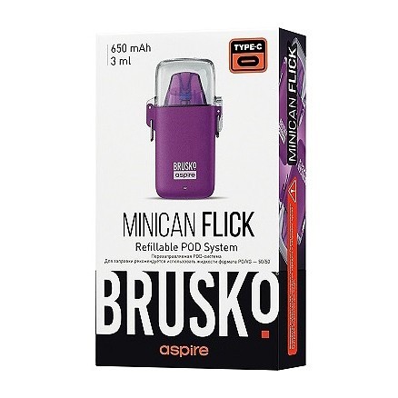 Электронная сигарета Brusko - Minican Flick (Фиолетовый) купить в Тюмени