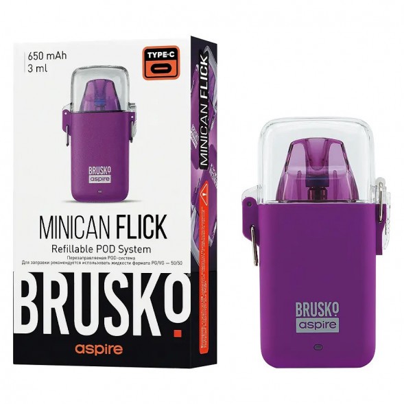 Электронная сигарета Brusko - Minican Flick (Фиолетовый) купить в Тюмени