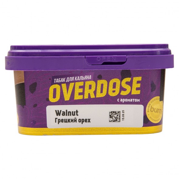 Табак Overdose - Walnut (Грецкий Орех, 200 грамм) купить в Тюмени