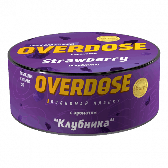 Табак Overdose - Strawberry (Клубника, 25 грамм) купить в Тюмени