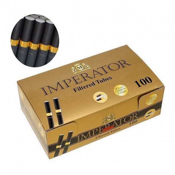 Гильзы сигаретные Imperator - Black Carbon Gold (84х20 мм, 100 шт.) купить в Тюмени