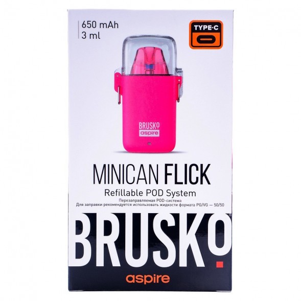 Электронная сигарета Brusko - Minican Flick (Розовый) купить в Тюмени