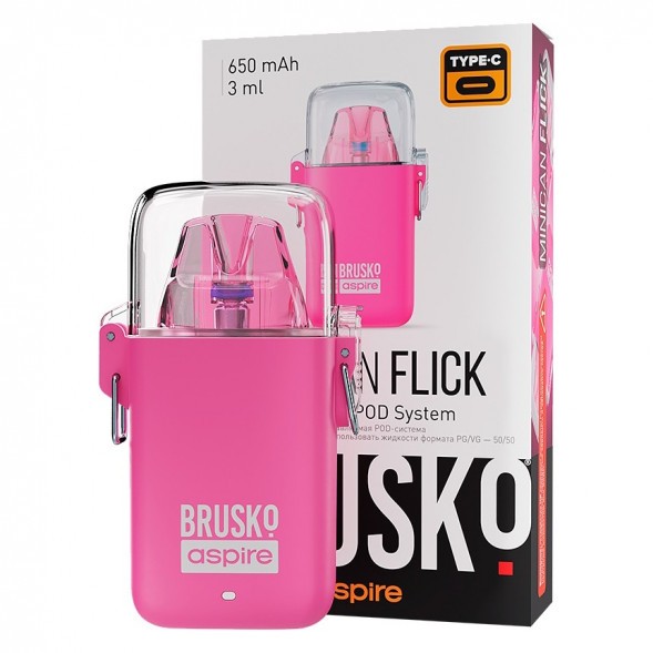 Электронная сигарета Brusko - Minican Flick (Розовый) купить в Тюмени