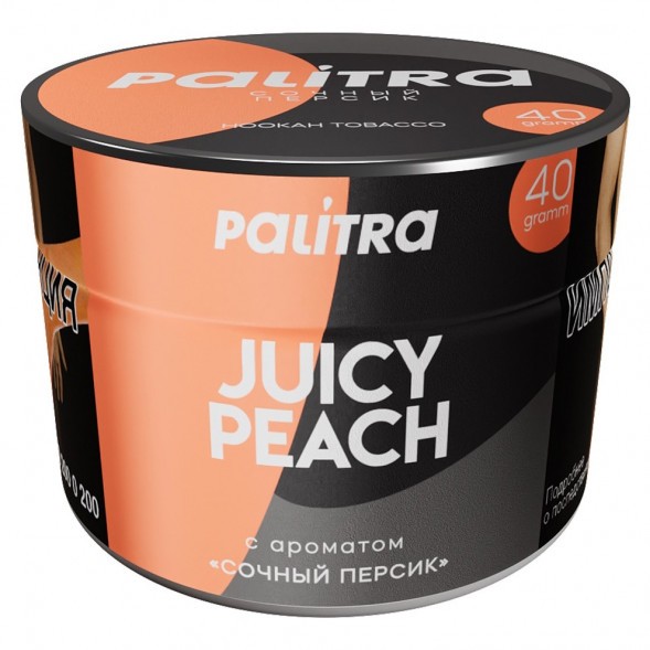 Табак Palitra - Juicy Peach (Сочный Персик, 40 грамм) купить в Тюмени