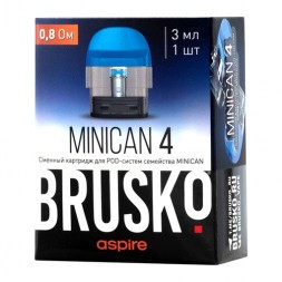 Сменный картридж Brusko - Minican 4 (0.8 Ом, Синий)