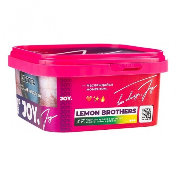 Табак Joy - Lemon Brothers (Лимон, Лайм и Ревень, 200 грамм) купить в Тюмени