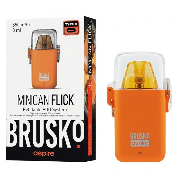 Электронная сигарета Brusko - Minican Flick (Оранжевый) купить в Тюмени