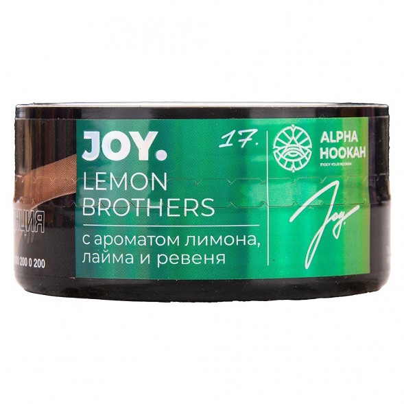 Табак Joy - Lemon Brothers (Лимон, Лайм и Ревень, 25 грамм) купить в Тюмени