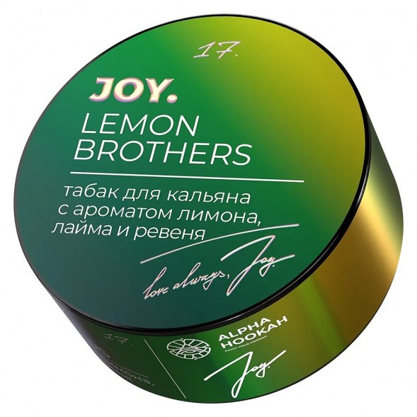 Табак Joy - Lemon Brothers (Лимон, Лайм и Ревень, 25 грамм) купить в Тюмени