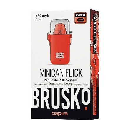 Электронная сигарета Brusko - Minican Flick (Красный) купить в Тюмени