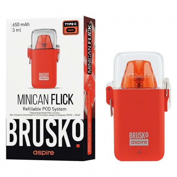Электронная сигарета Brusko - Minican Flick (Красный) купить в Тюмени