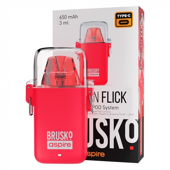 Электронная сигарета Brusko - Minican Flick (Красный) купить в Тюмени