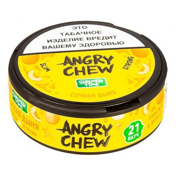 Табак жевательный Angry Chew Slim Strong - Сочная Дыня (12 грамм) купить в Тюмени