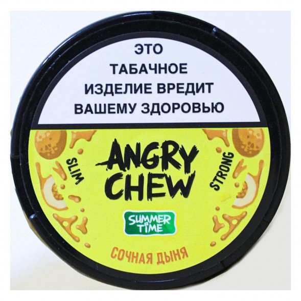 Табак жевательный Angry Chew Slim Strong - Сочная Дыня (12 грамм) купить в Тюмени