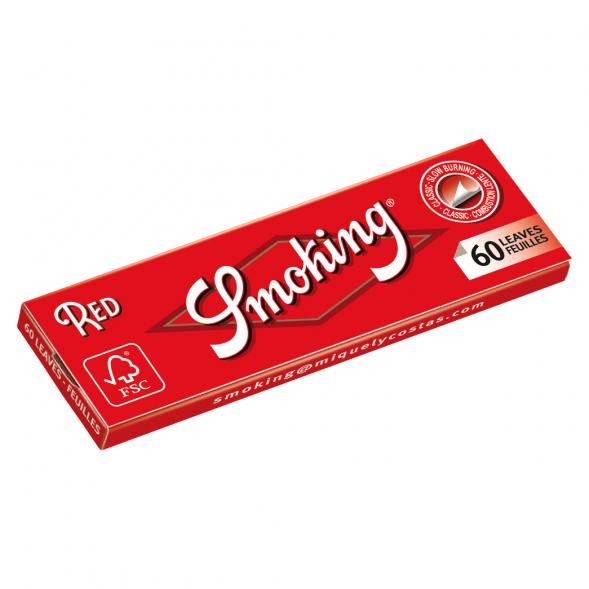 Бумага для самокруток Smoking - Regular Red (70х37 мм, 60 штук) купить в Тюмени