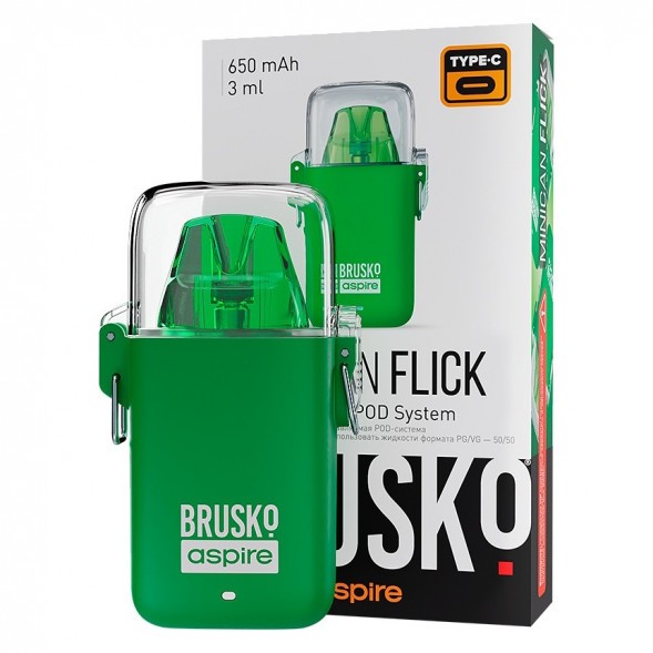 Электронная сигарета Brusko - Minican Flick (Зелёный) купить в Тюмени