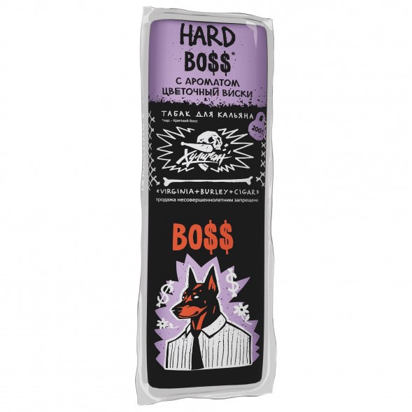 Табак Хулиган Hard - BOSS (Цветочный Виски, 200 грамм) купить в Тюмени