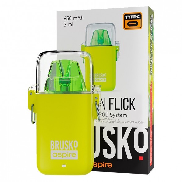 Электронная сигарета Brusko - Minican Flick (Жёлтый) купить в Тюмени