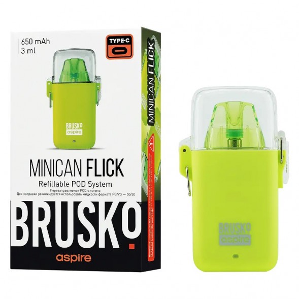Электронная сигарета Brusko - Minican Flick (Жёлтый) купить в Тюмени