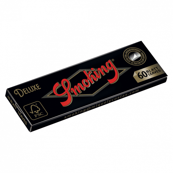 Бумага для самокруток Smoking - Regular Deluxe (70х37 мм, 60 штук) купить в Тюмени
