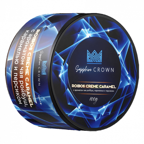 Табак Sapphire Crown - Roibos Creme Caramel (Чай Ройбуш с Карамелью и Персиком, 25 грамм) купить в Тюмени